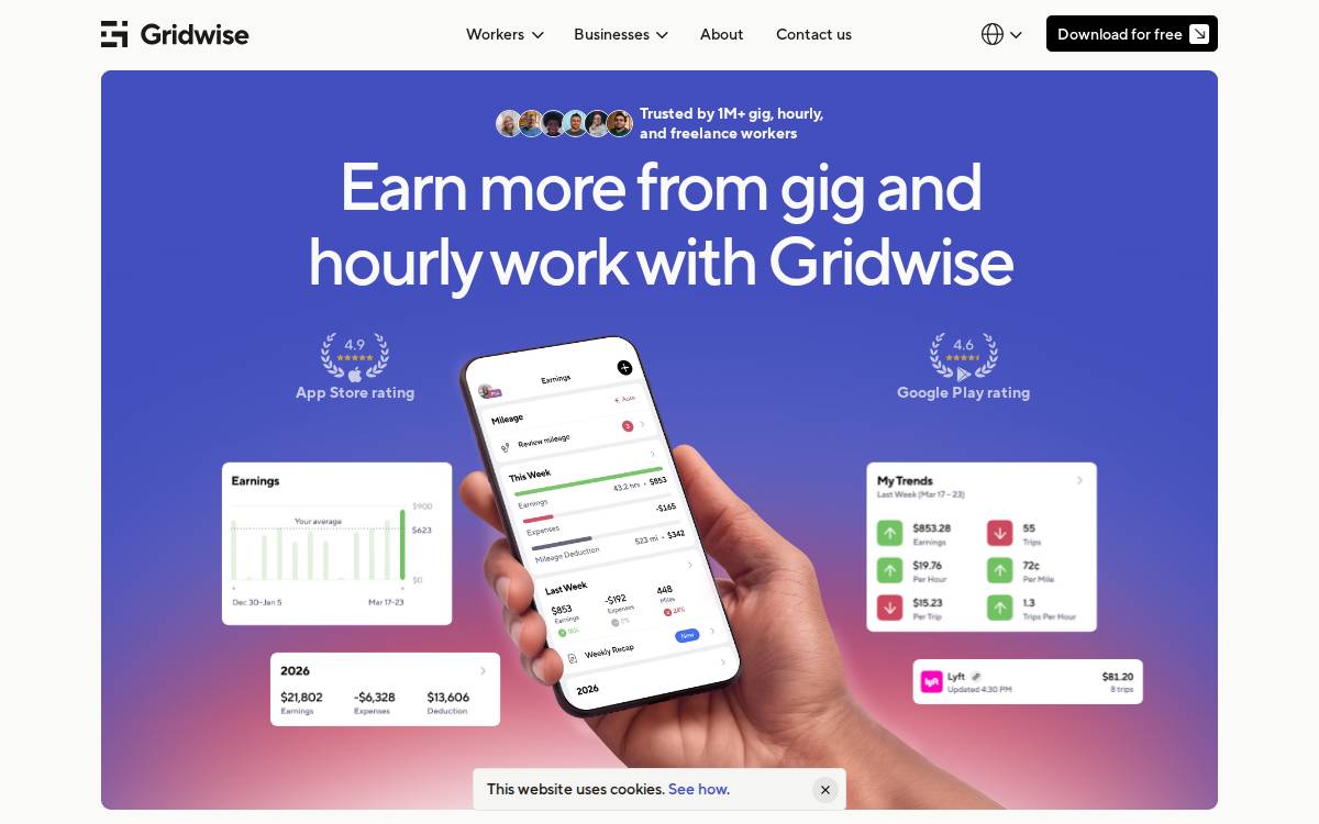 Gridwise website preview