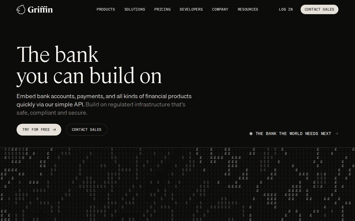 GRIFFIN website preview