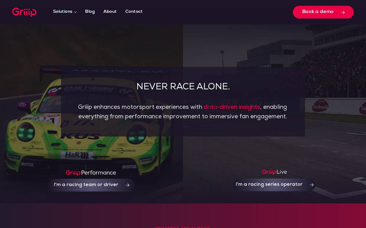 Griiip website preview