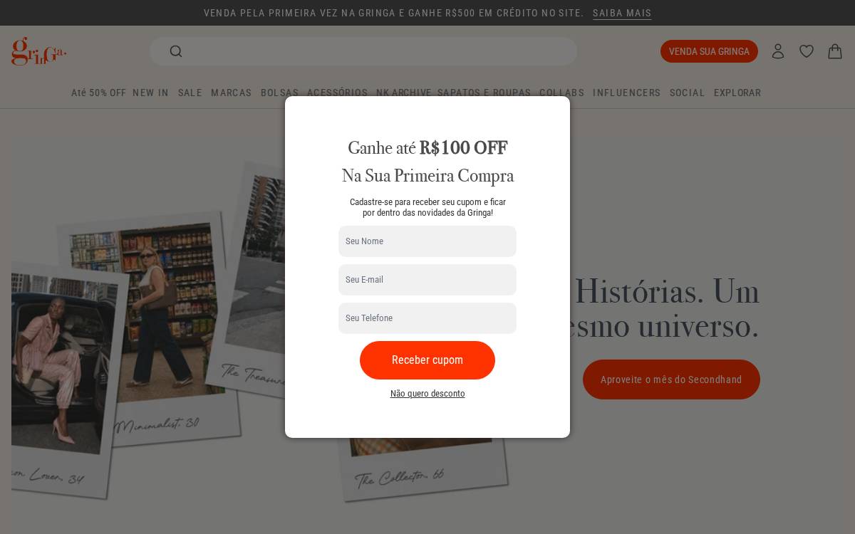 Gringa website preview