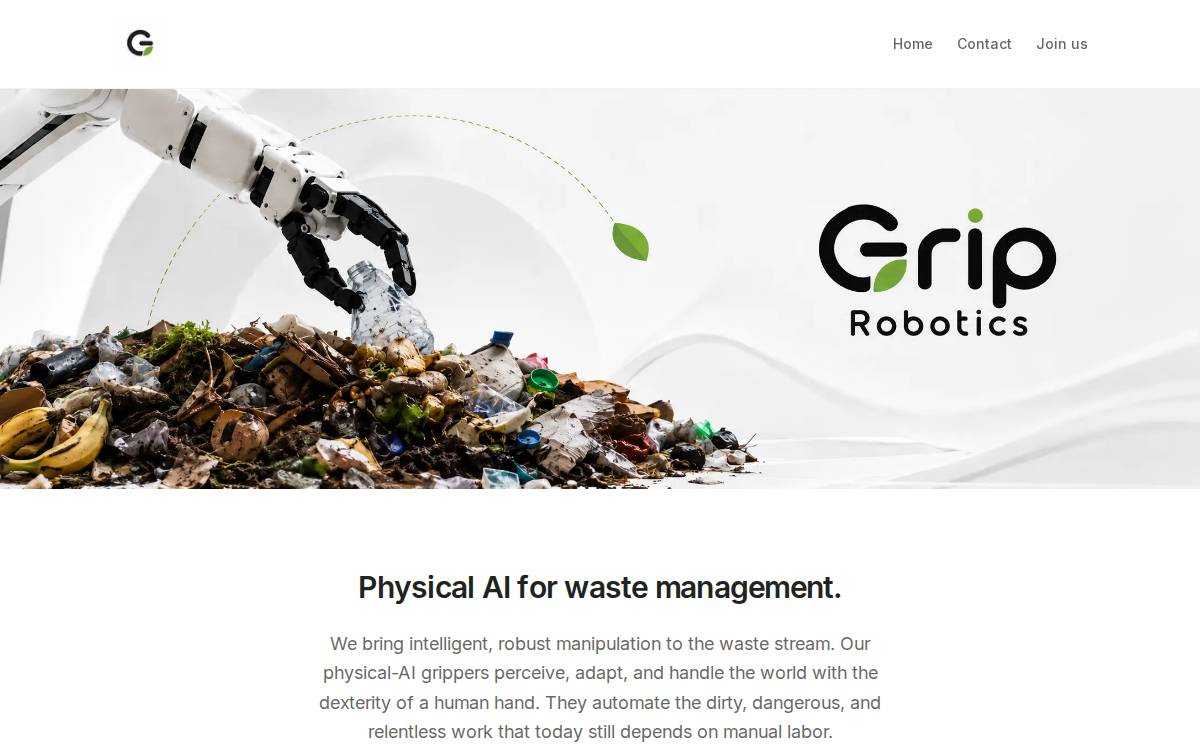 Grip website preview
