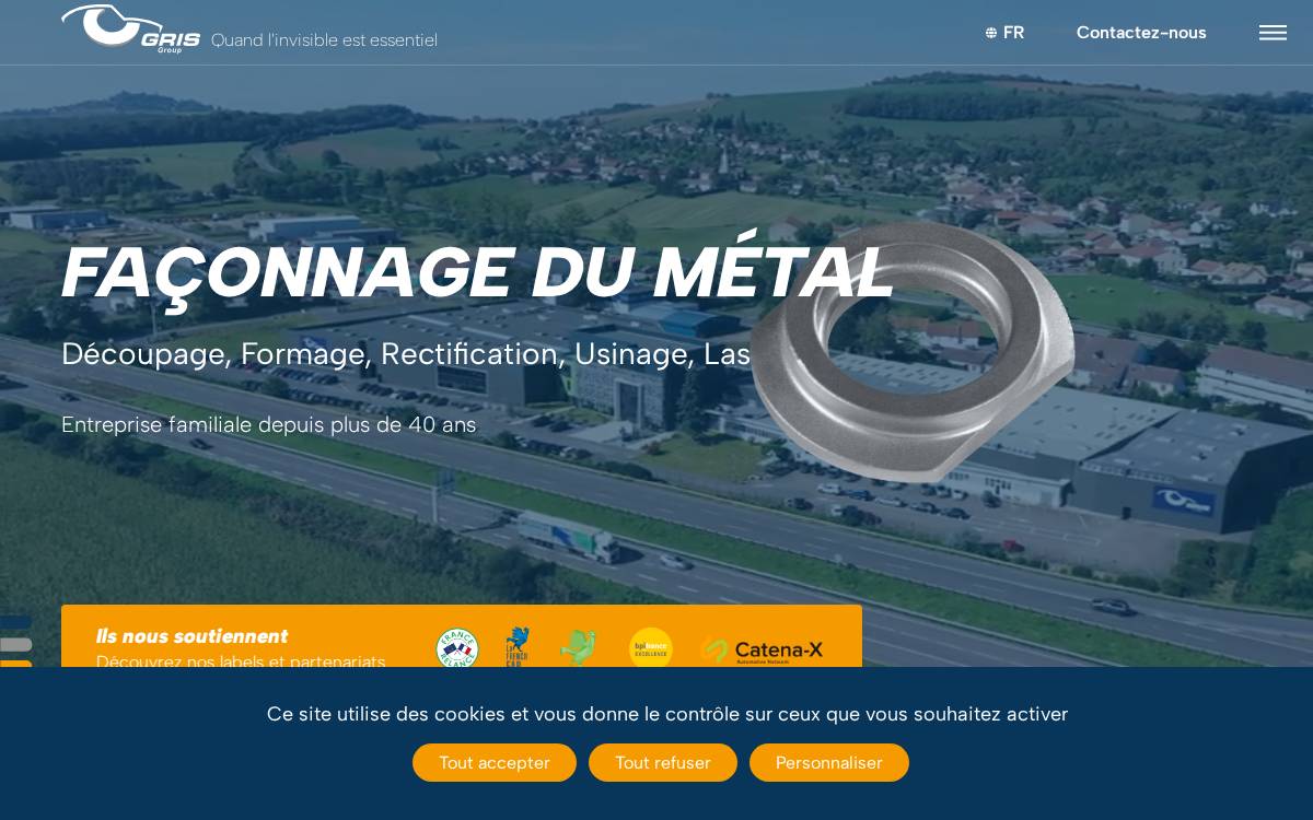 Gris Découpage website preview