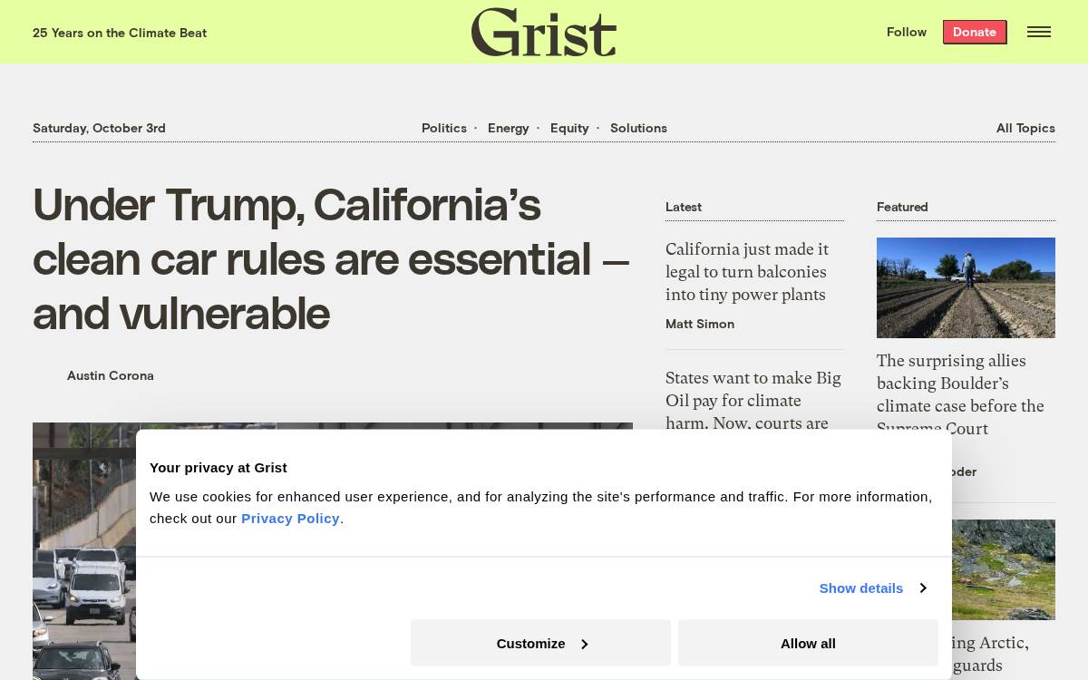 Grist website preview