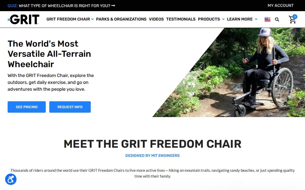 GRIT website preview