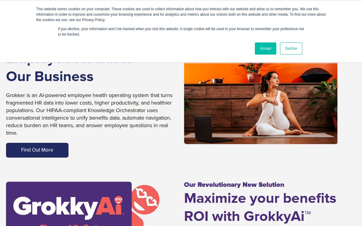 Grokker website preview