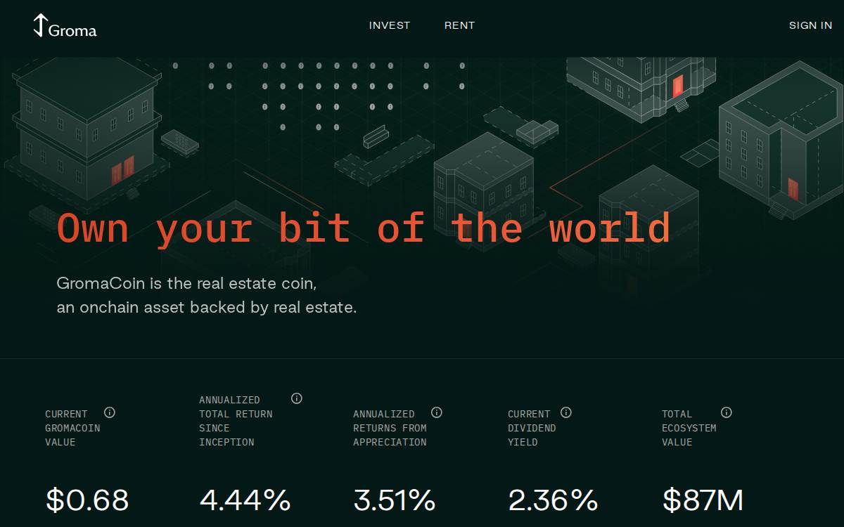 Groma website preview