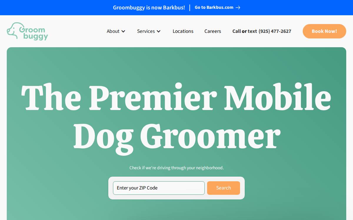 Groombuggy website preview