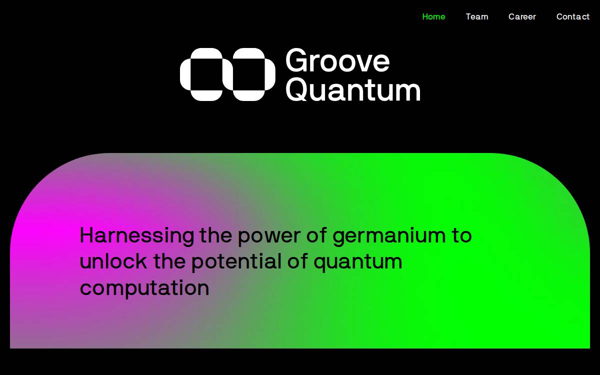 Groove Quantum website preview