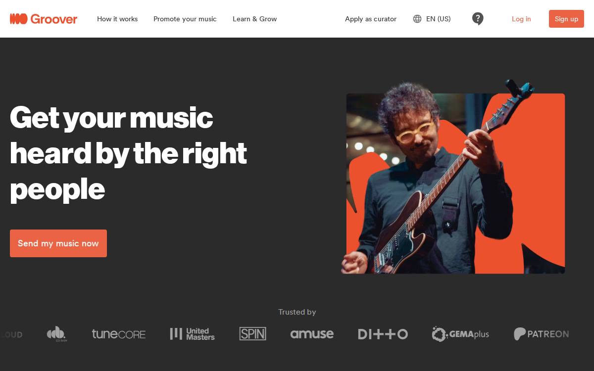 Groover website preview
