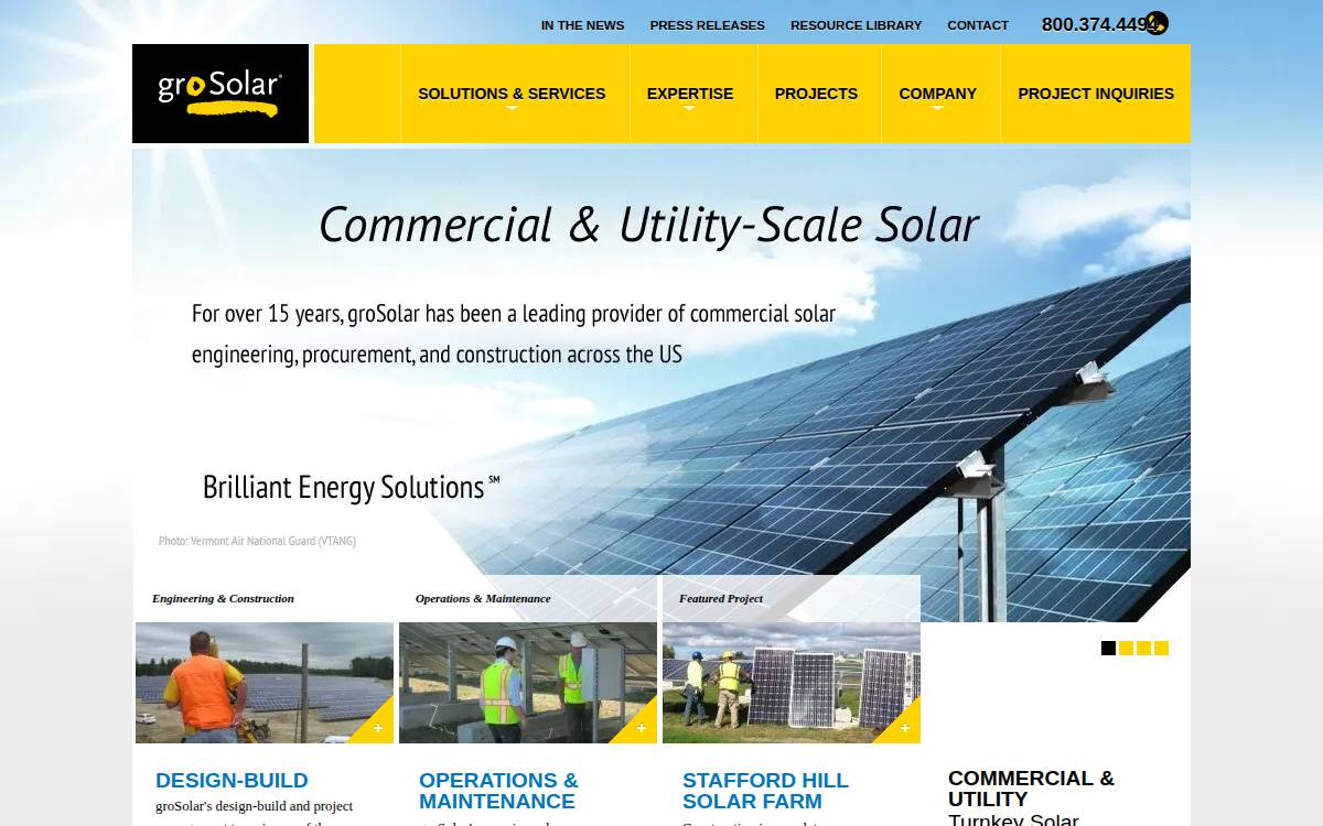 Grosolar website preview