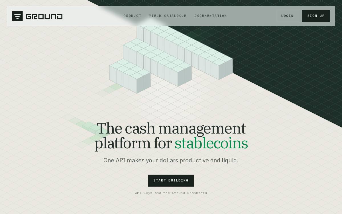 Ground website preview