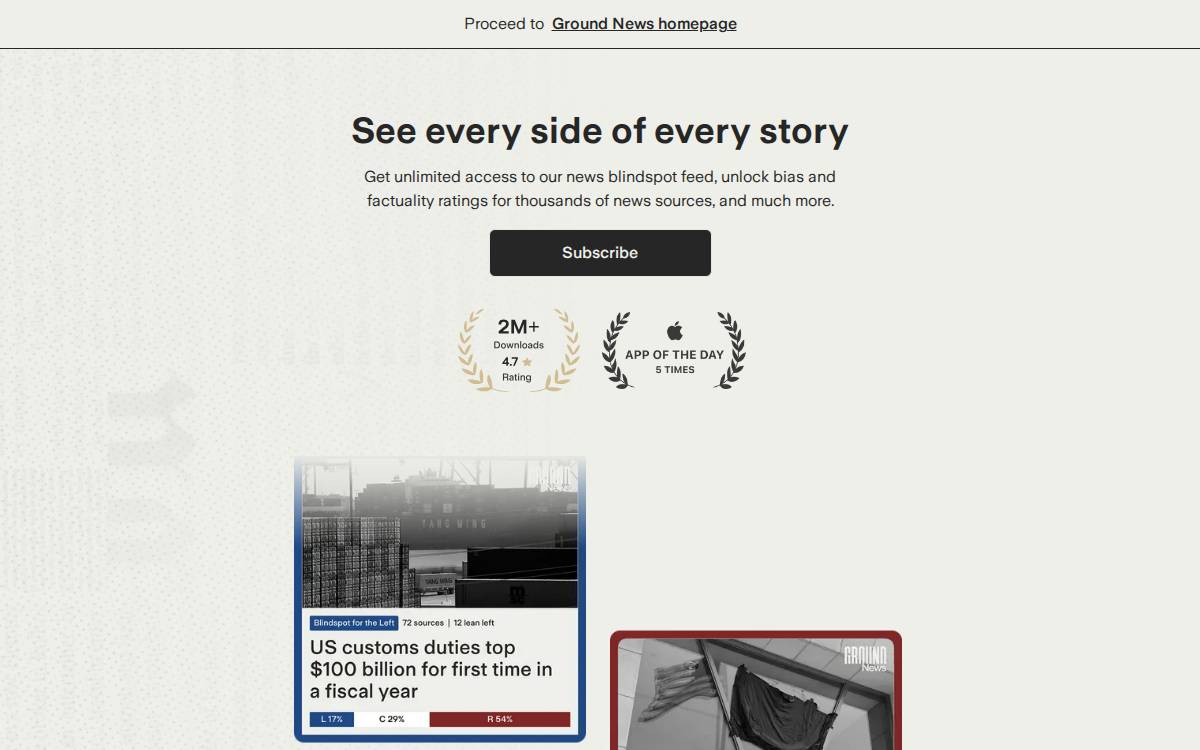Ground website preview