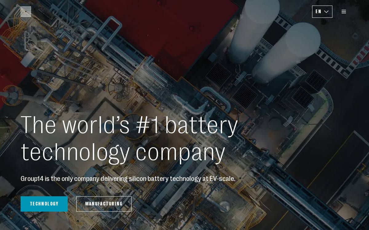 Group14 Technologies website preview