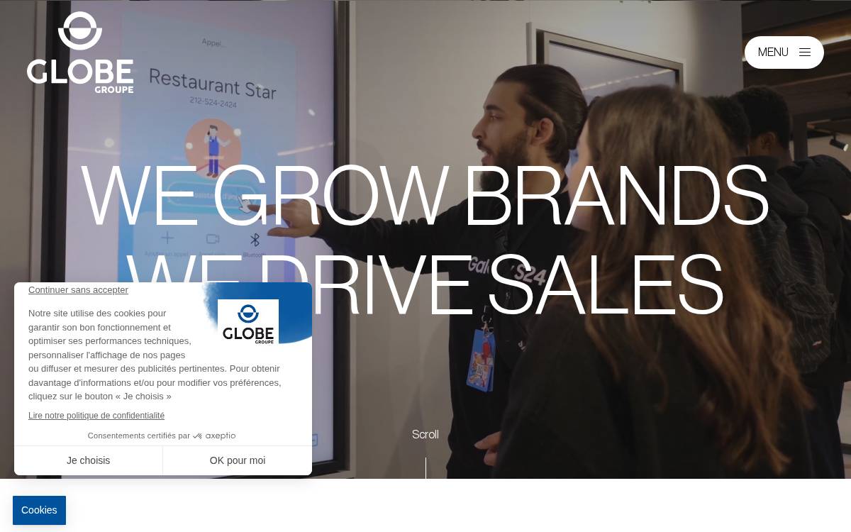 Groupe Globe website preview