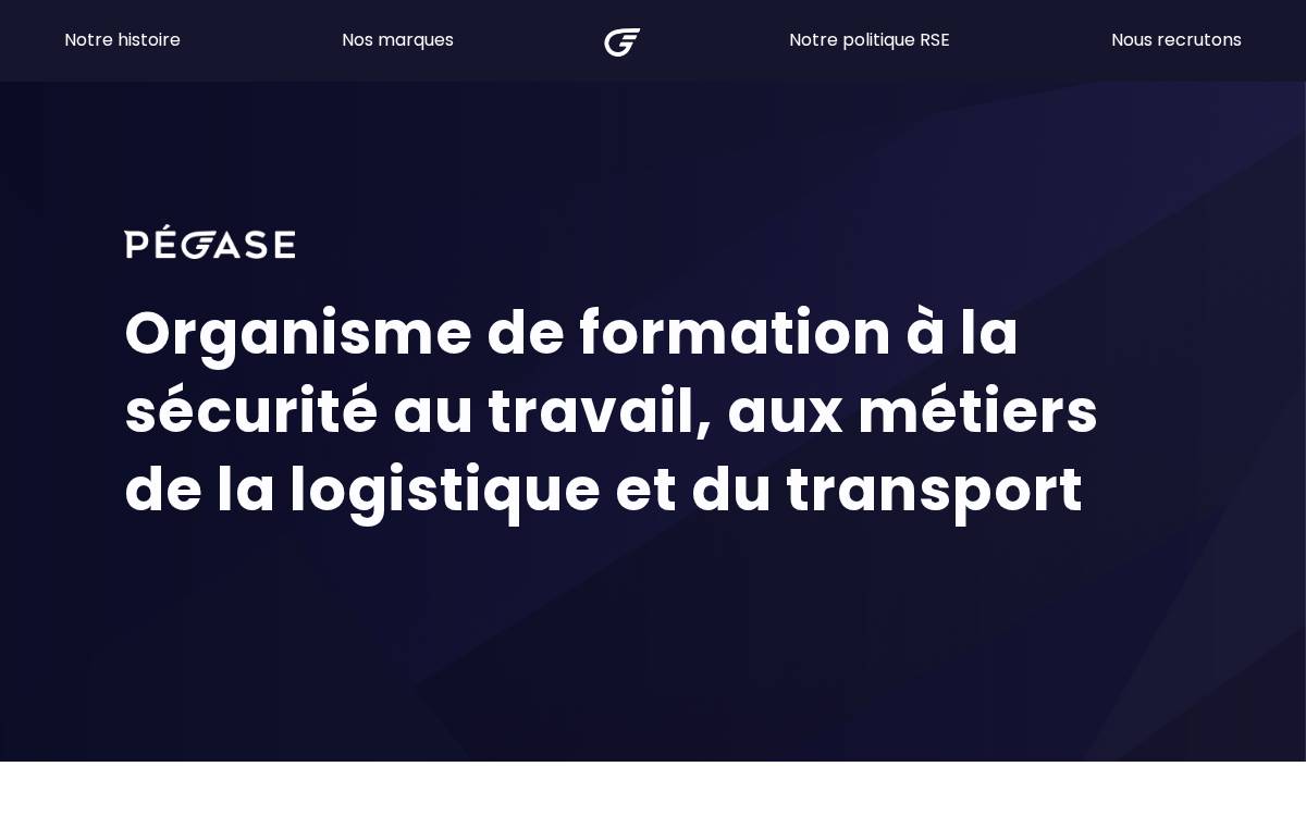 Groupe Pégase website preview