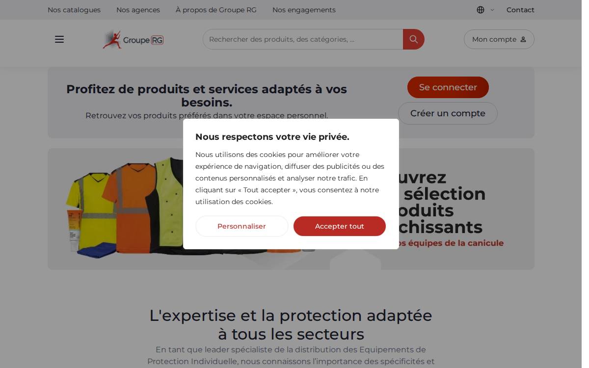 Groupe RG website preview