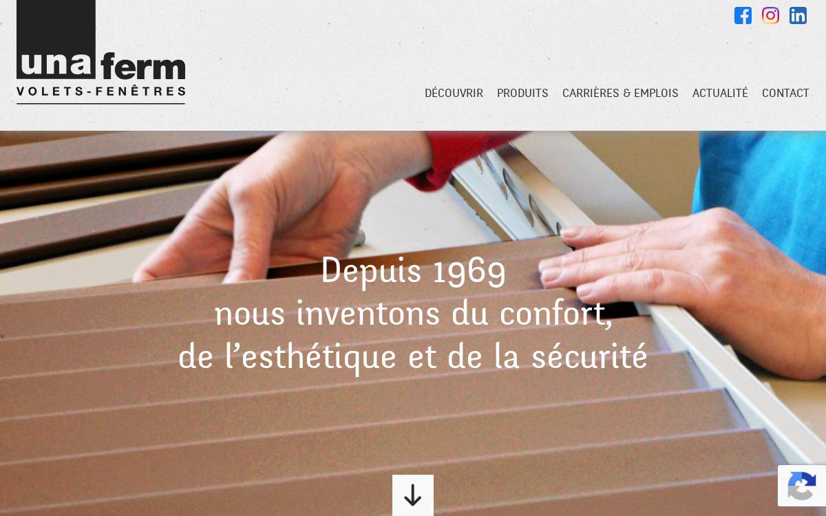 Groupe Unaferm website preview