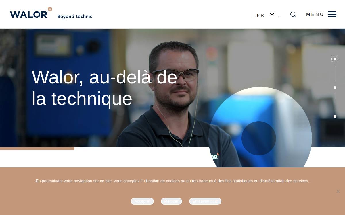 Groupe Walor International website preview