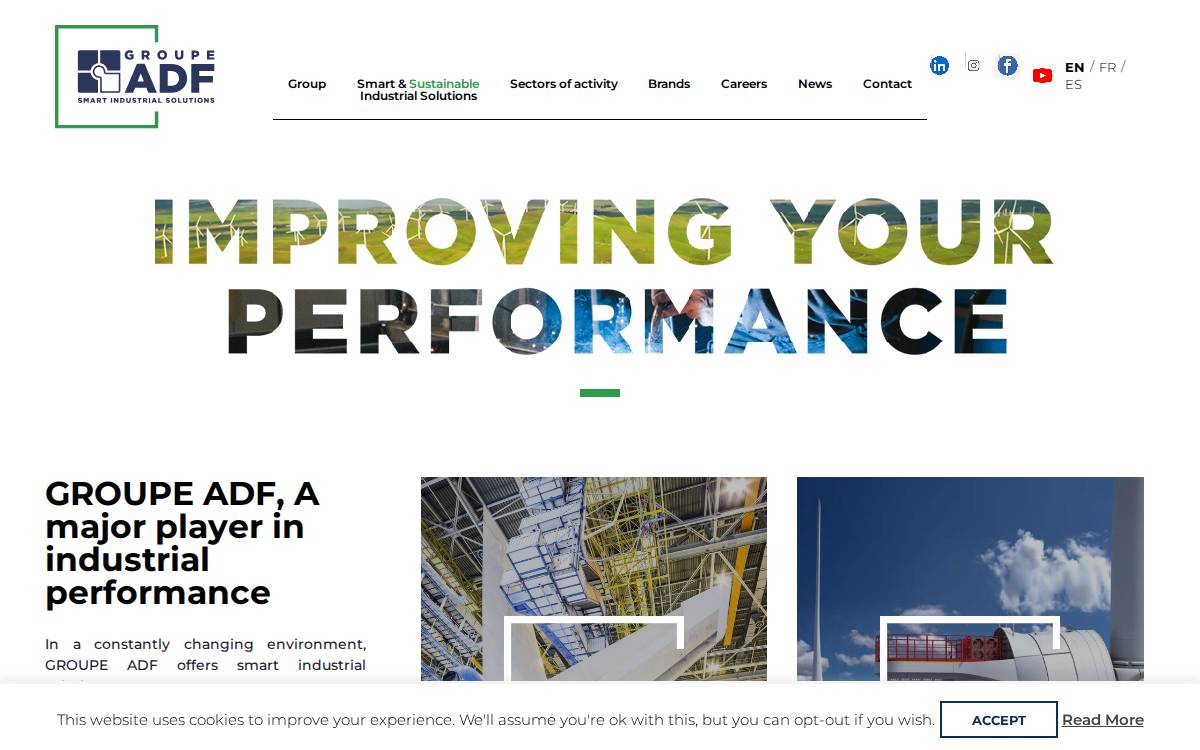 GROUPE ADF website preview