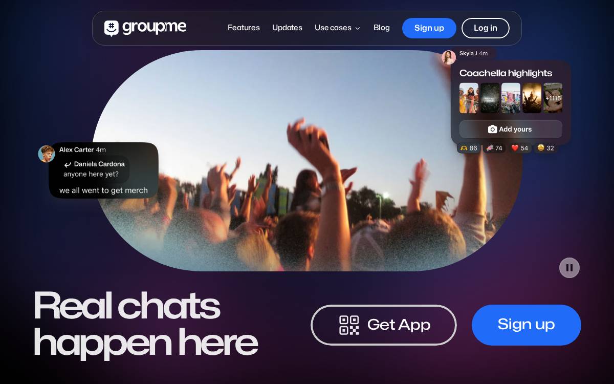 groupme website preview