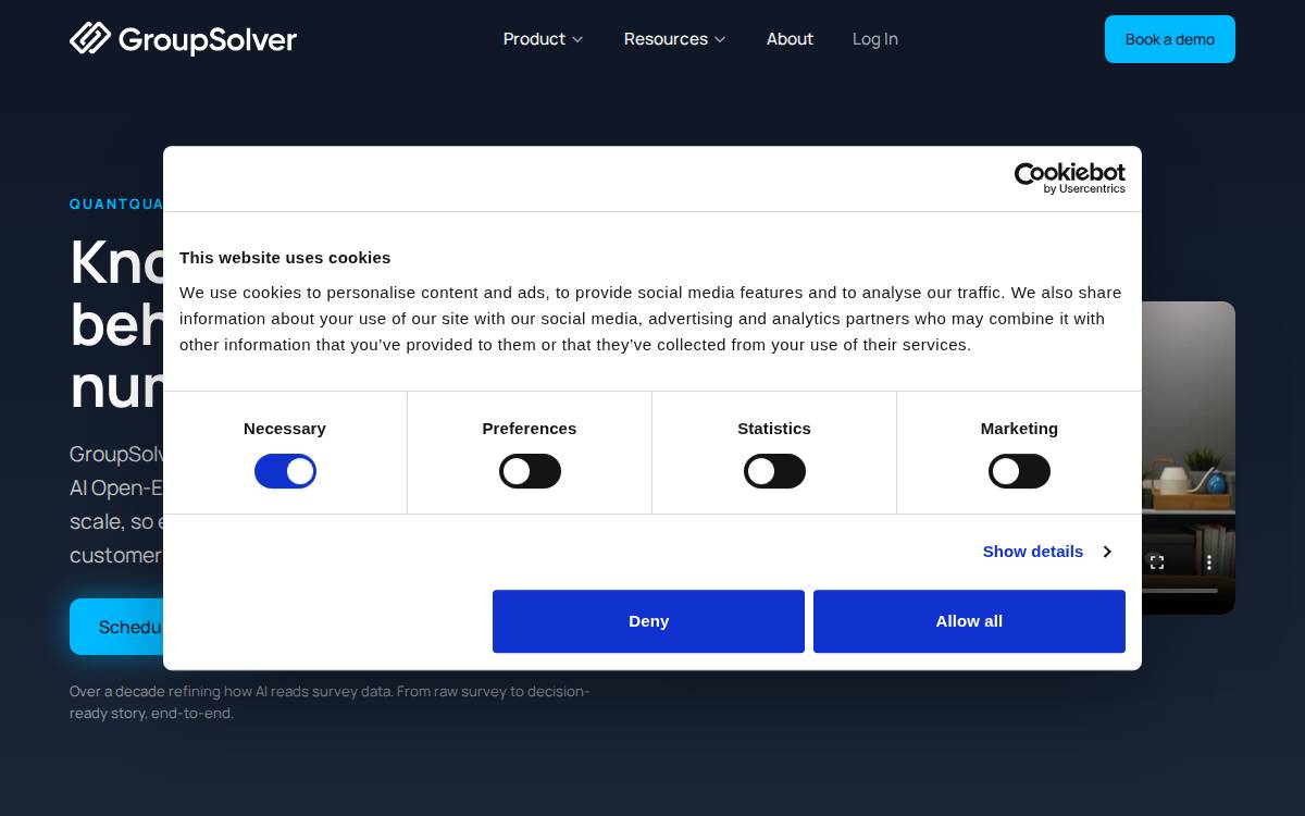 GroupSolver website preview