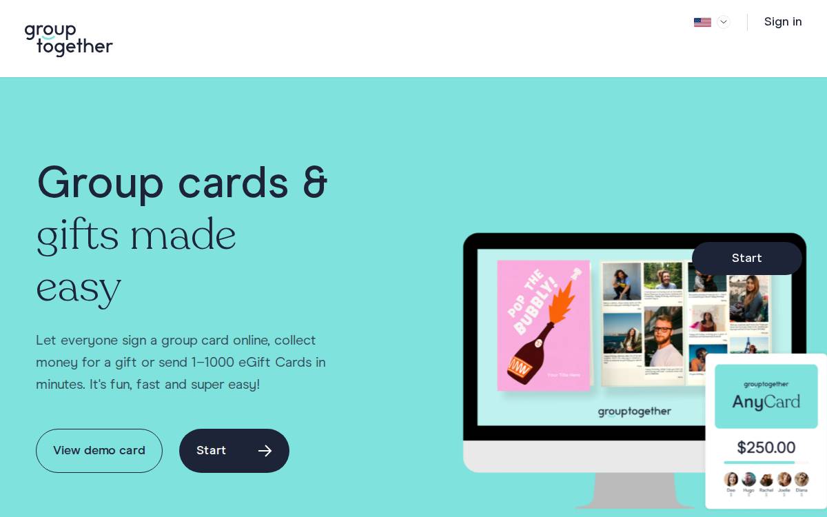 Grouptogether website preview