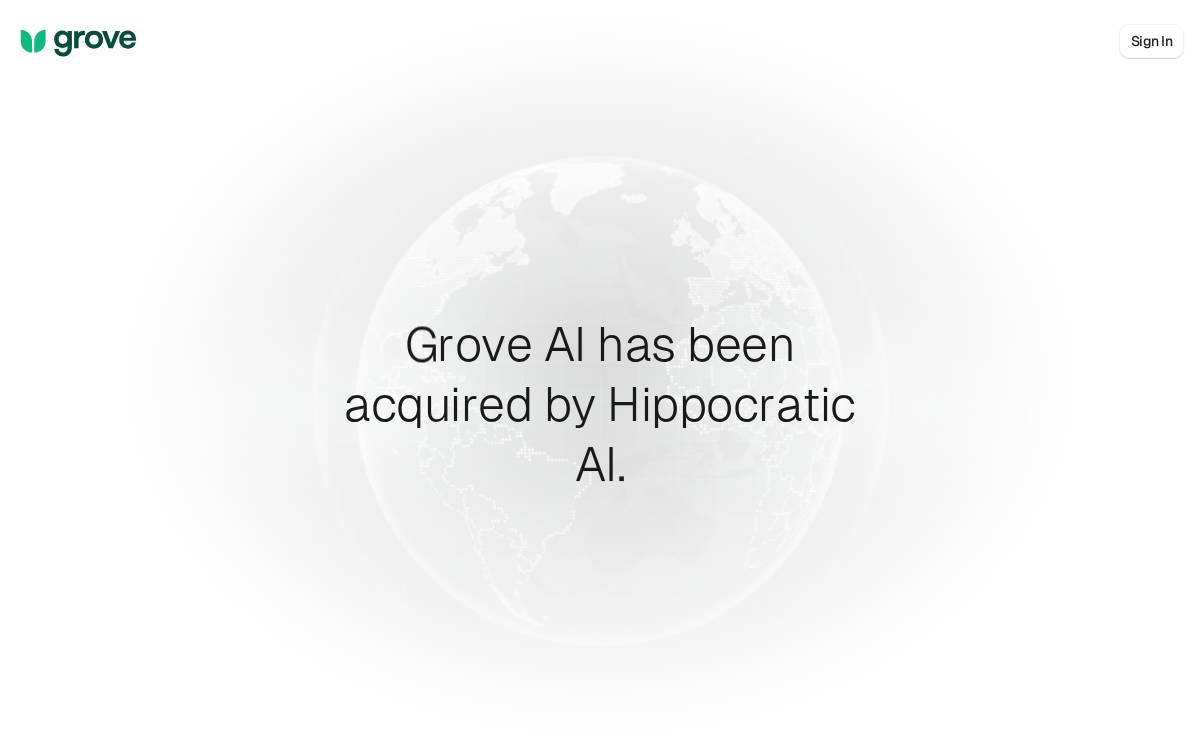 Grove website preview