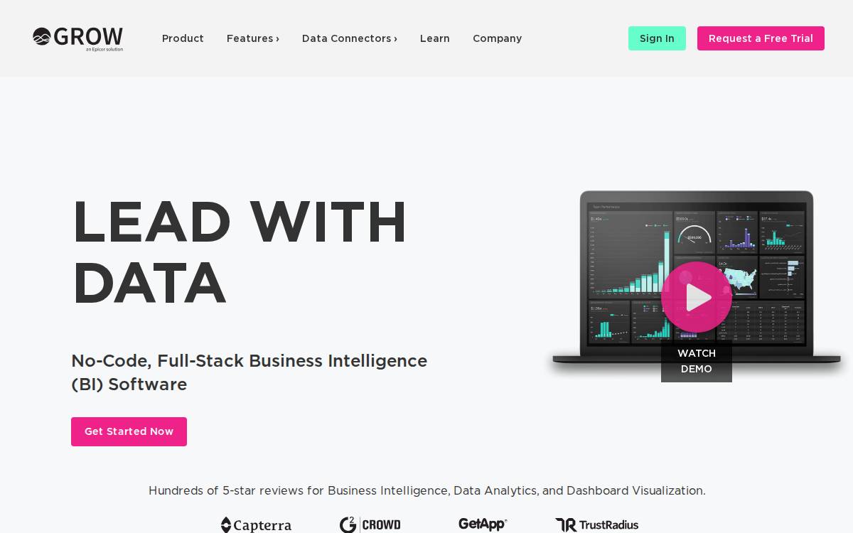 Grow website preview