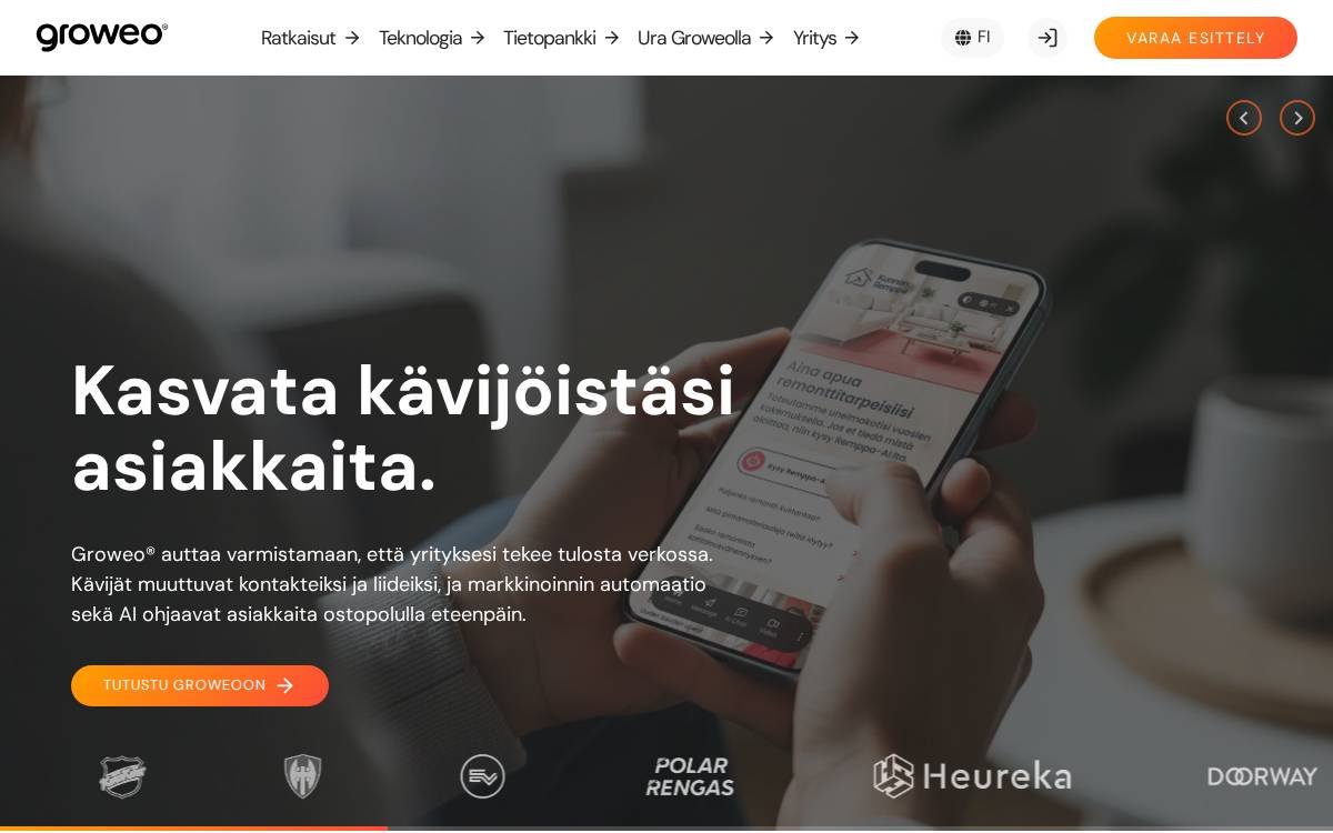 Groweo website preview