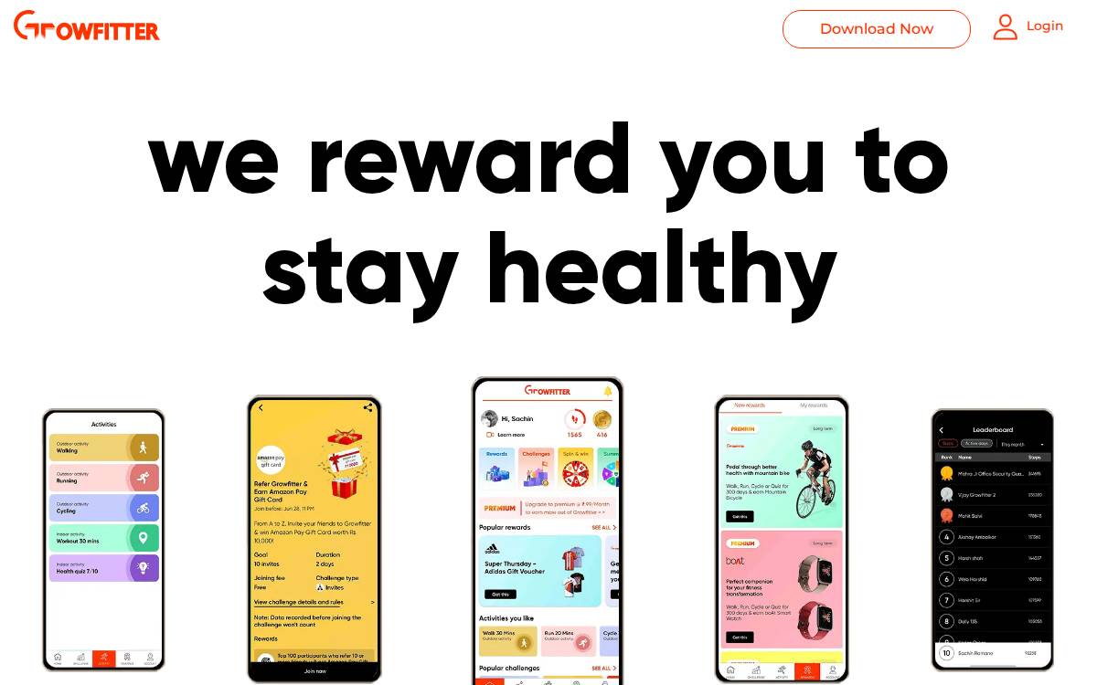 Growfitter website preview