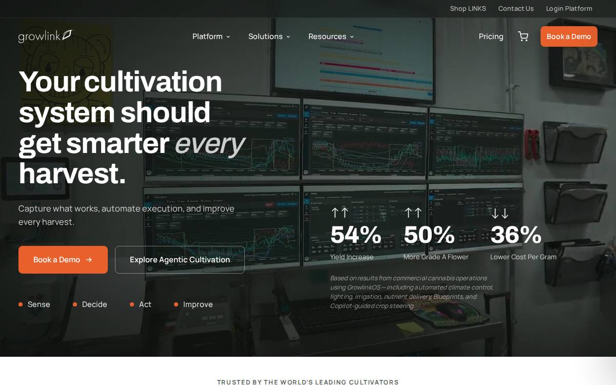 Growlink website preview