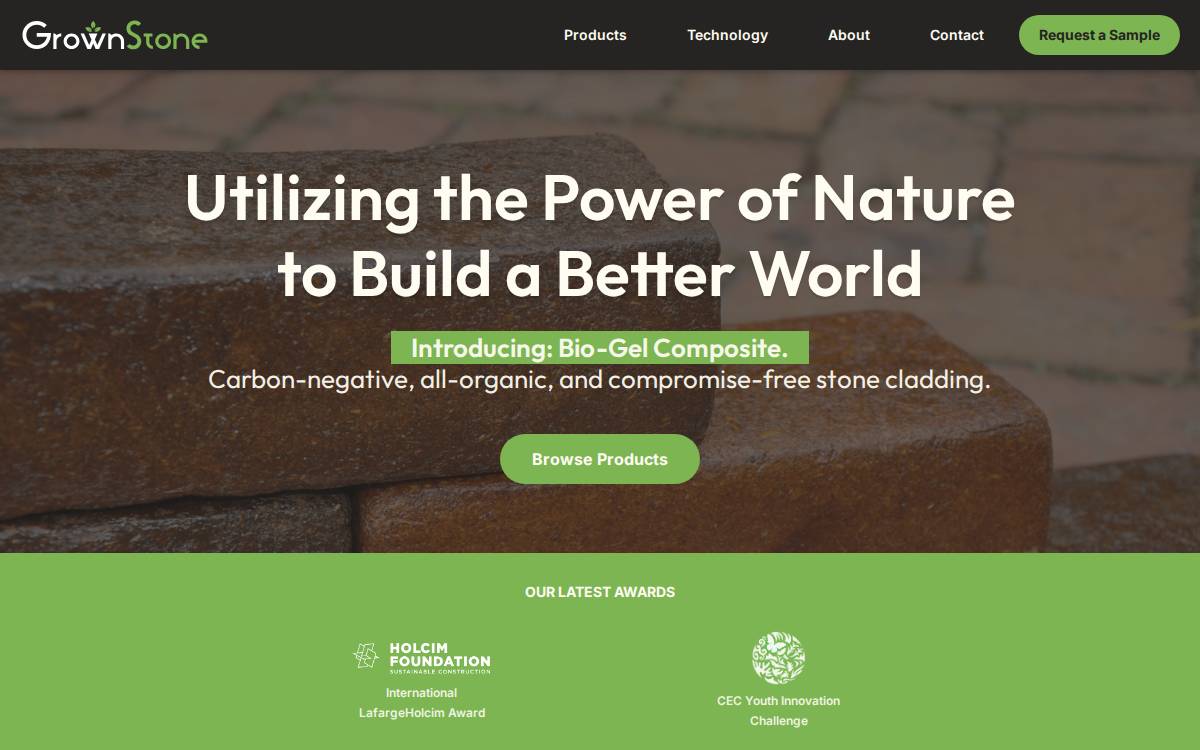 GrownStone Website website preview
