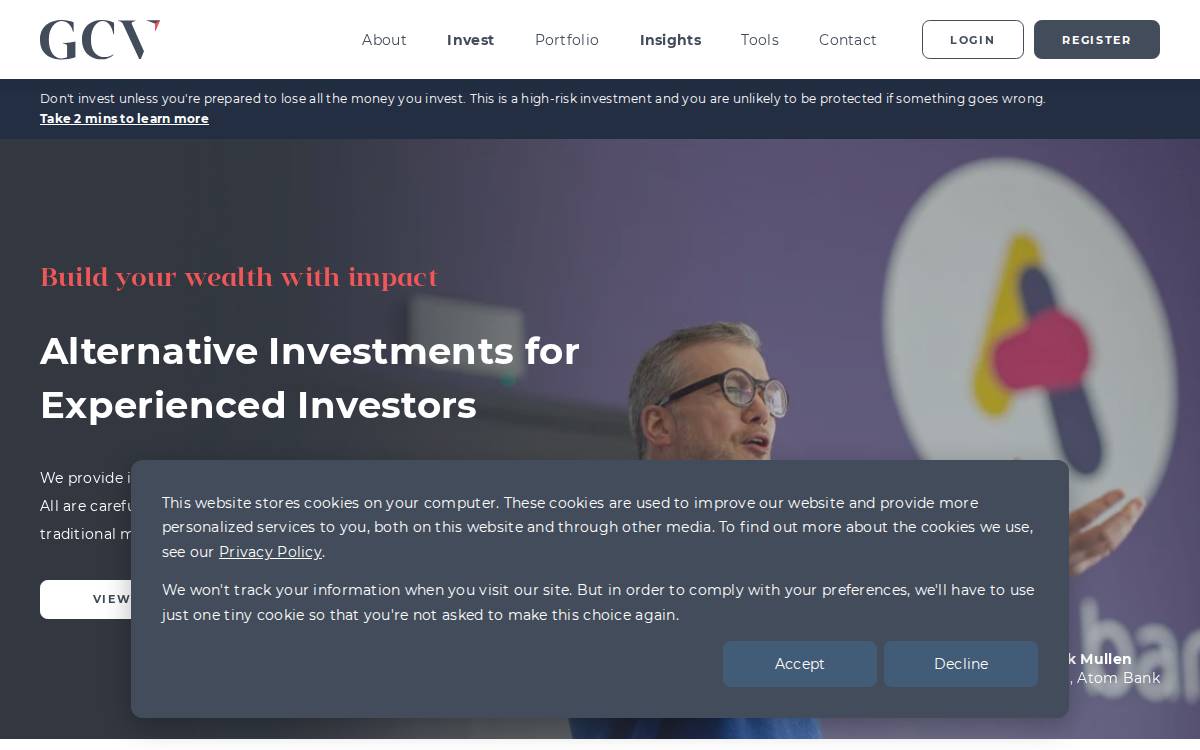 Growth Capital Ventures website preview