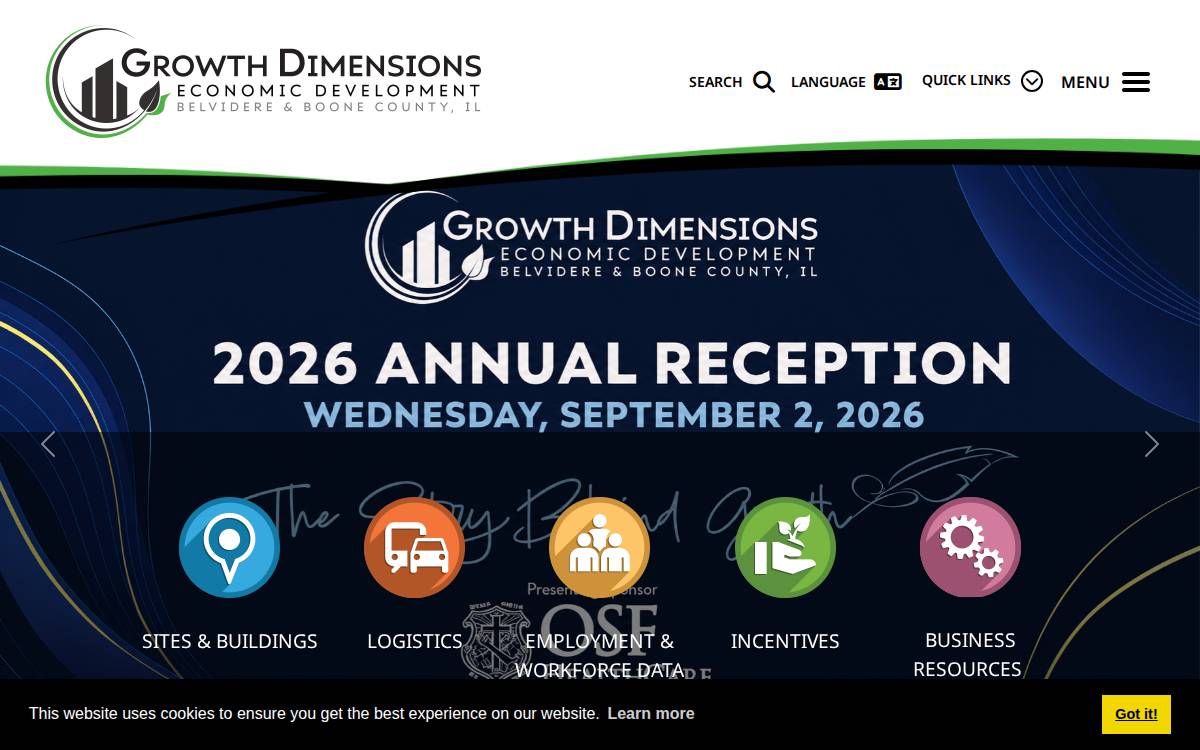 Growth Dimensions website preview