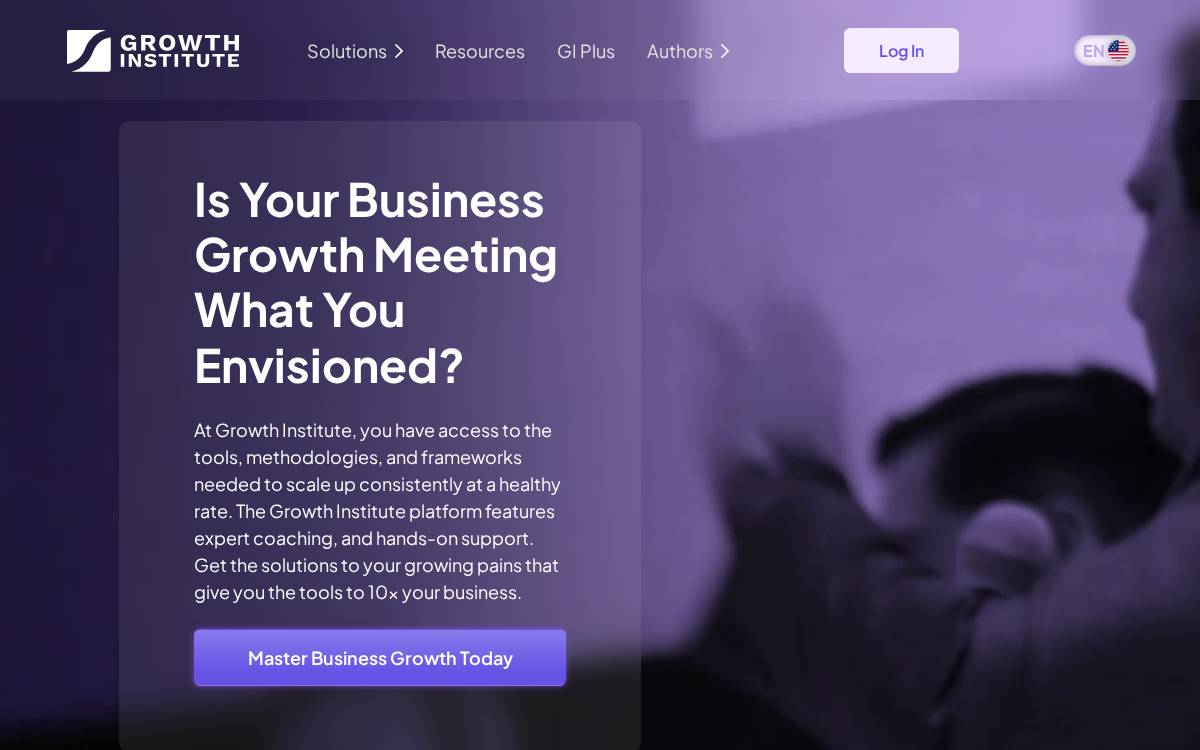 Growth Institute website preview