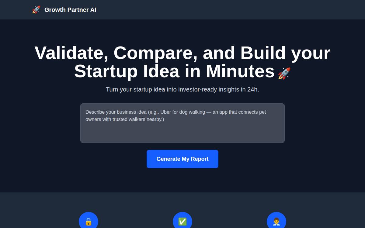 Growth Partner AI website preview