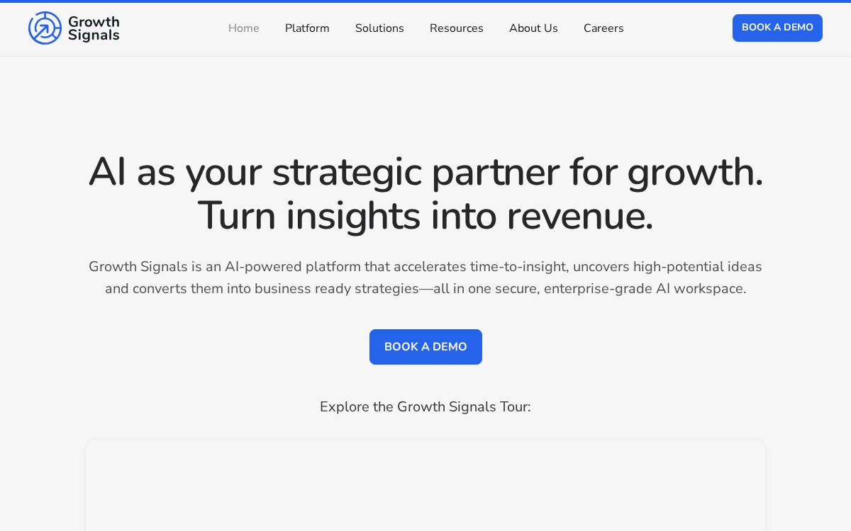 Growth Signals website preview