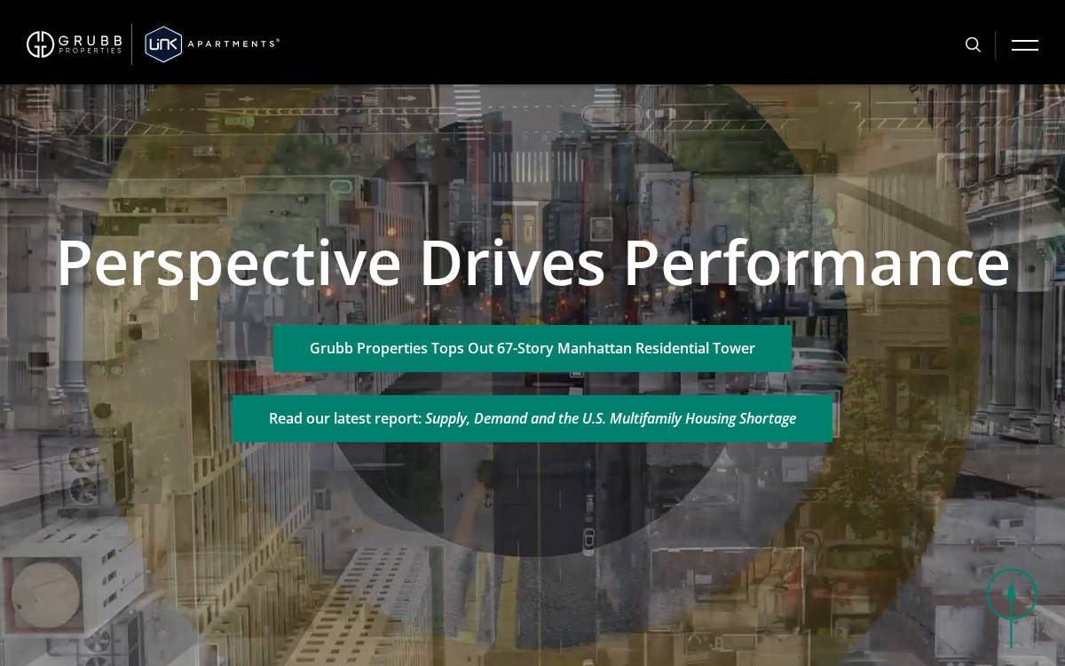 Grubb Properties website preview