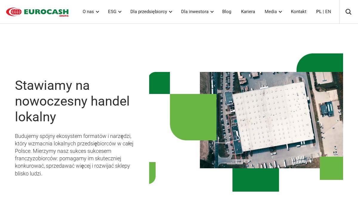 Grupa Eurocash website preview