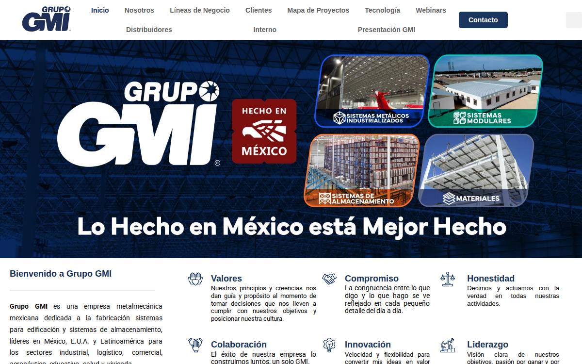 Grupo GMI website preview