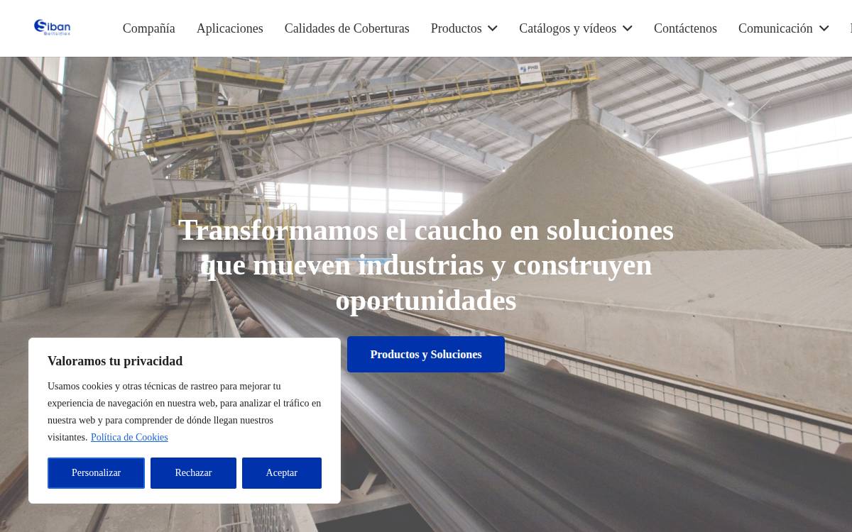 Grupo Siban Peosa website preview