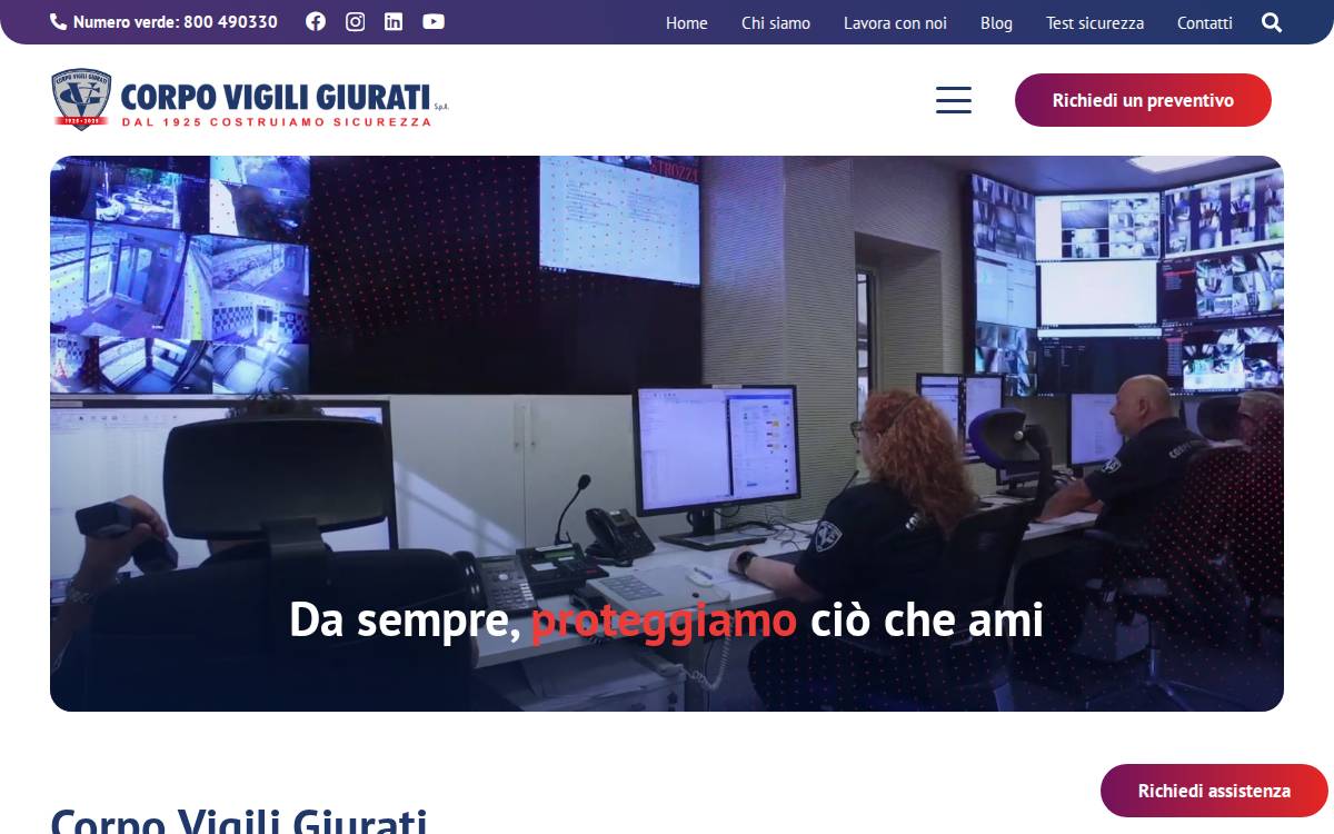 Gruppo Corpo Vigili Giurati website preview
