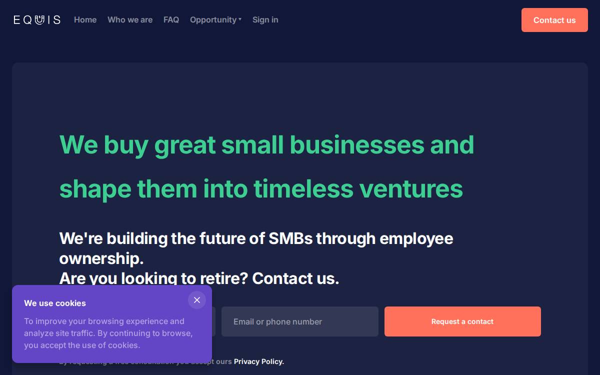 Gruppoequis website preview