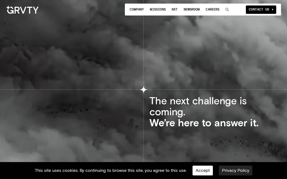 Grvty website preview