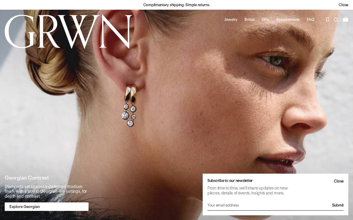 Grwn website preview
