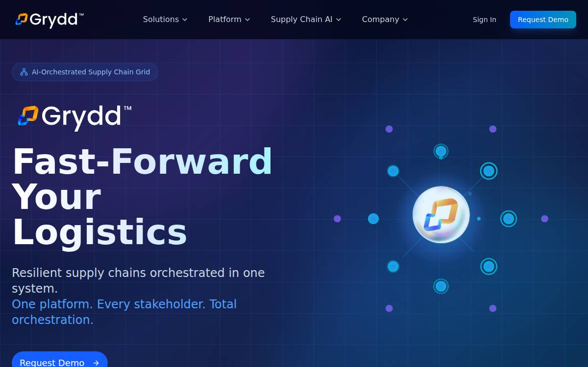 Grydd website preview