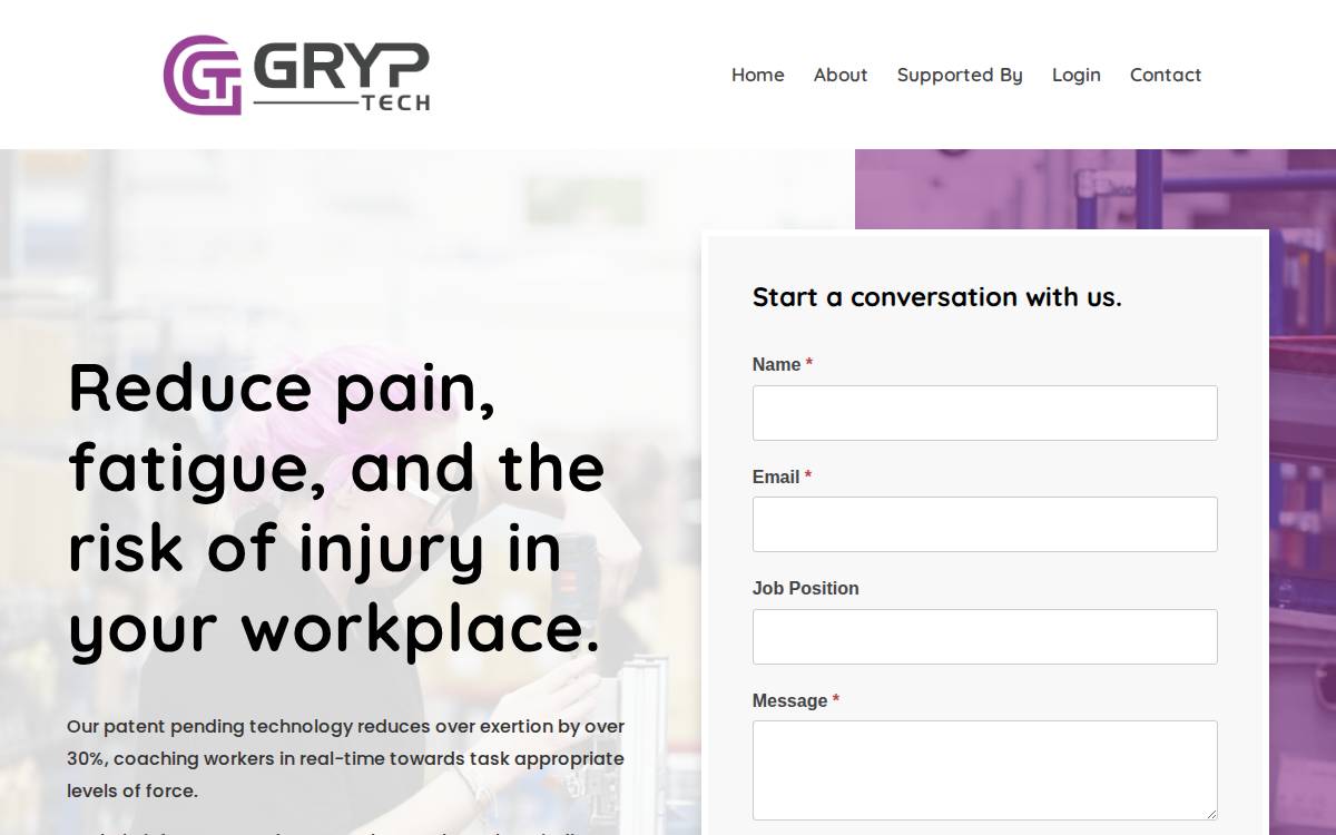 GRYP Technologies Website website preview