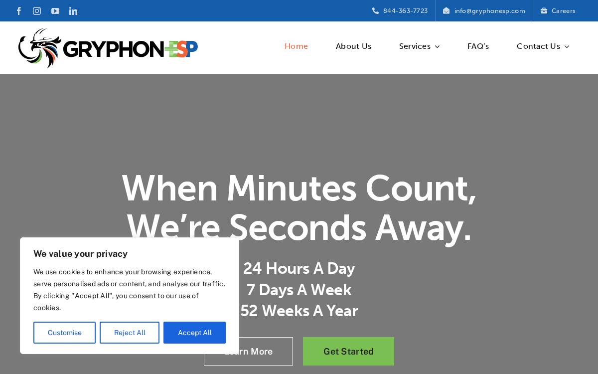 Gryphon website preview