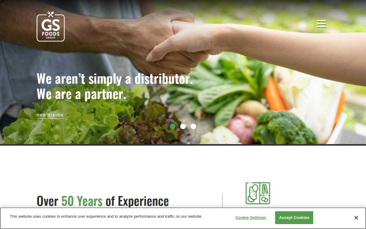 Gs Foods Group website preview