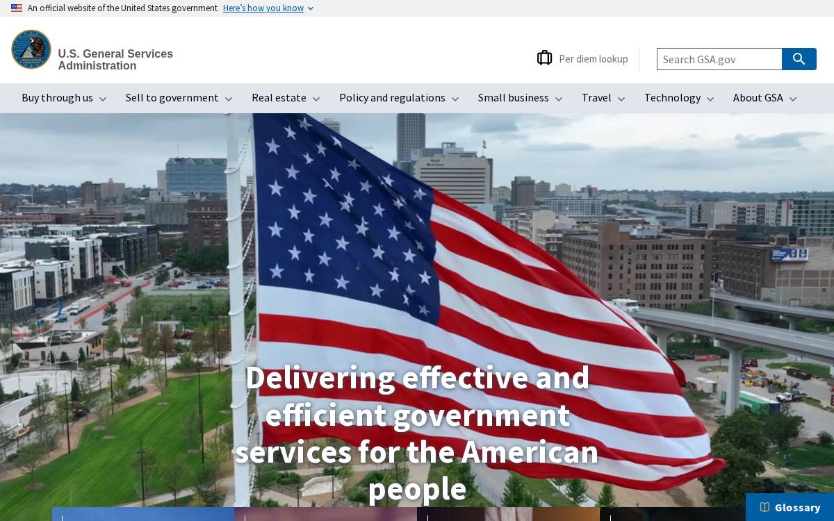 Gsa website preview